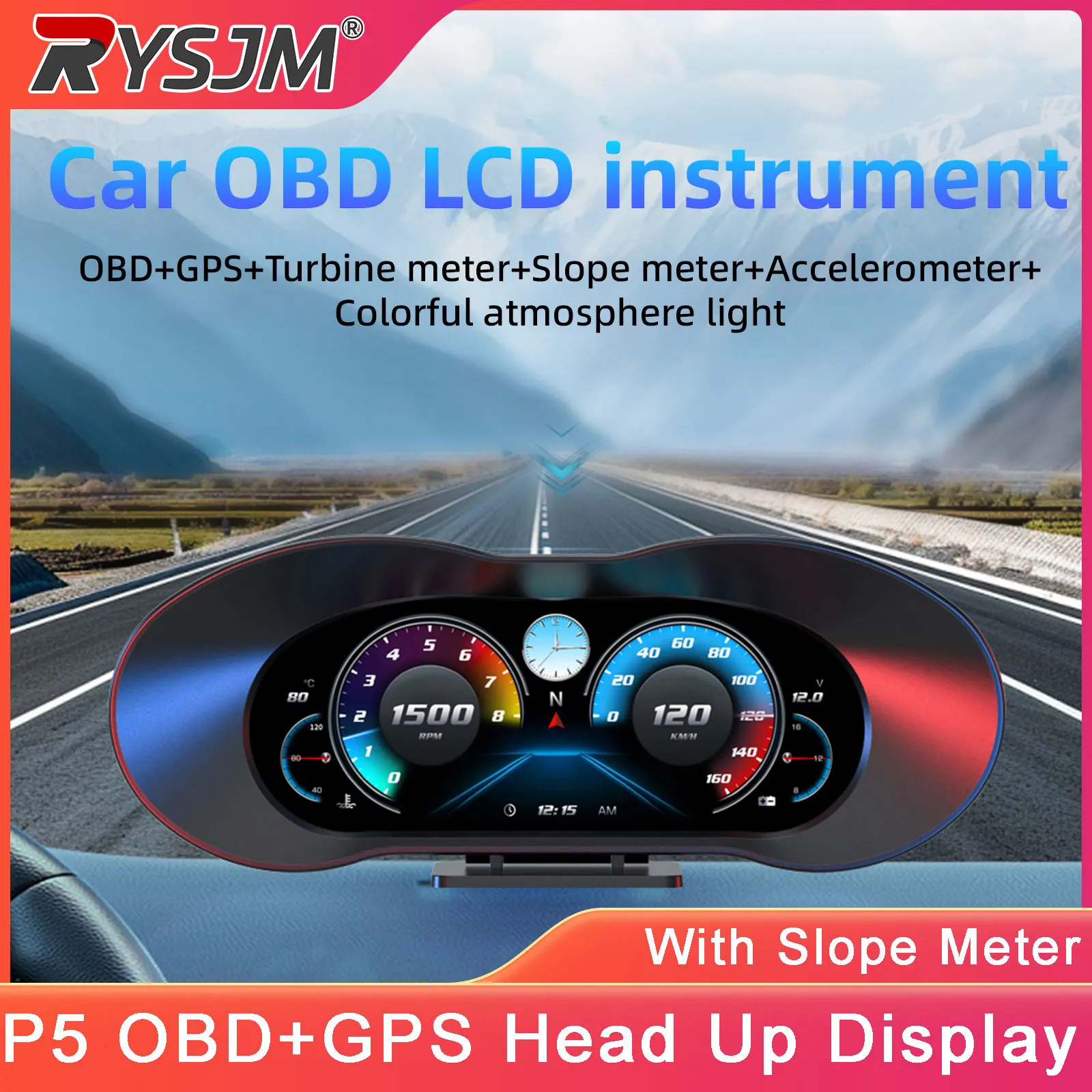 P5 Car OBD2+GPS Hea…