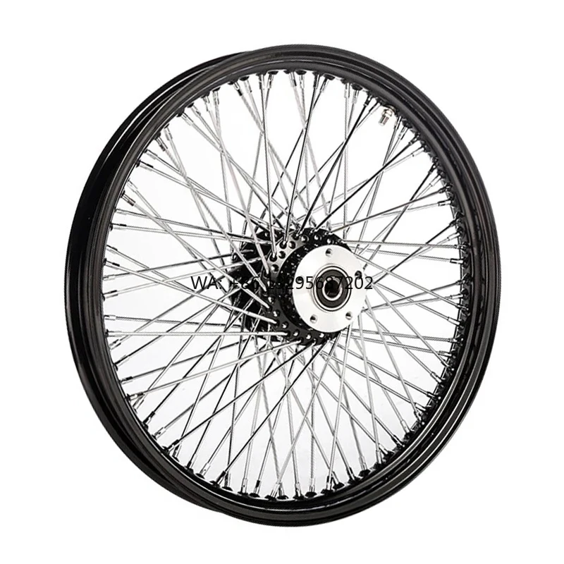 

Motorcycle Wheels 20 21 23 Nch Front Rear 2.15 3.5 5.5 Black Chrome Spokes 80 Spokes Motorcycle Rims for Harley