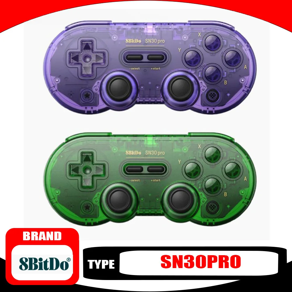 

RINDU SN30Pro Wireless Bluetooth Gaming Controller Color Transparent Android Vibrating Pc Hall Joystick Game Console Handle