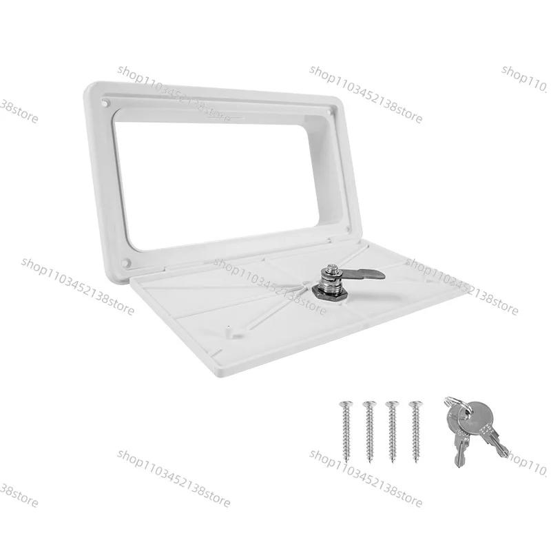 RV with Locked Cabin Door with Small Compartment Door External Power Socket Cabin Door Modification Accessories