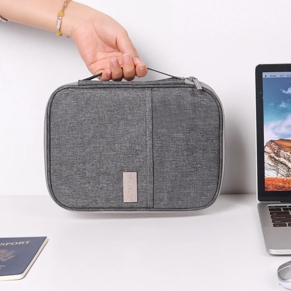 

Ticket Holder Solid Color Passport Bag Card Holder Large Capacity Travel Wallet Purse Multifunctional Card Storage Bag Women