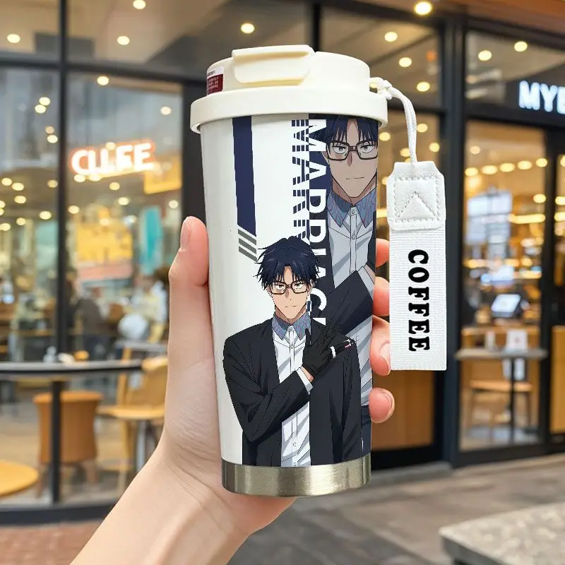 Marriage Tongxin Hikaru Gero Mei Kiyosaki Isolierbecher mit Anime-Aufdruck, große Kapazität, tragbarer Doppel-Trinkbecher – Detail 8