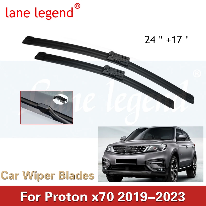 Car Wiper Blades For Proton x70 2019 2020 2021 2022 2023 Car Accessories Front Windscreen Wiper Blade Brushes Cutter Goods