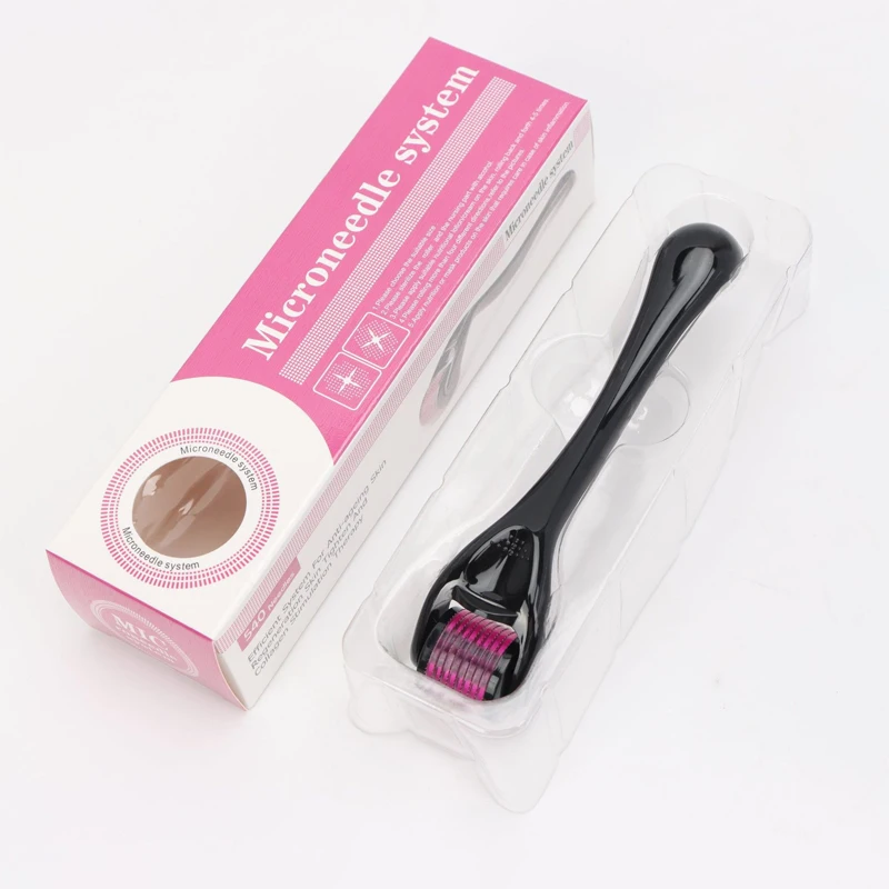 

Дермароллер с 540 иглами из нержавеющей стали для омоложения кожи лица и тела, стимуляции роста бороды и волос, роллер для кожи головы и лица