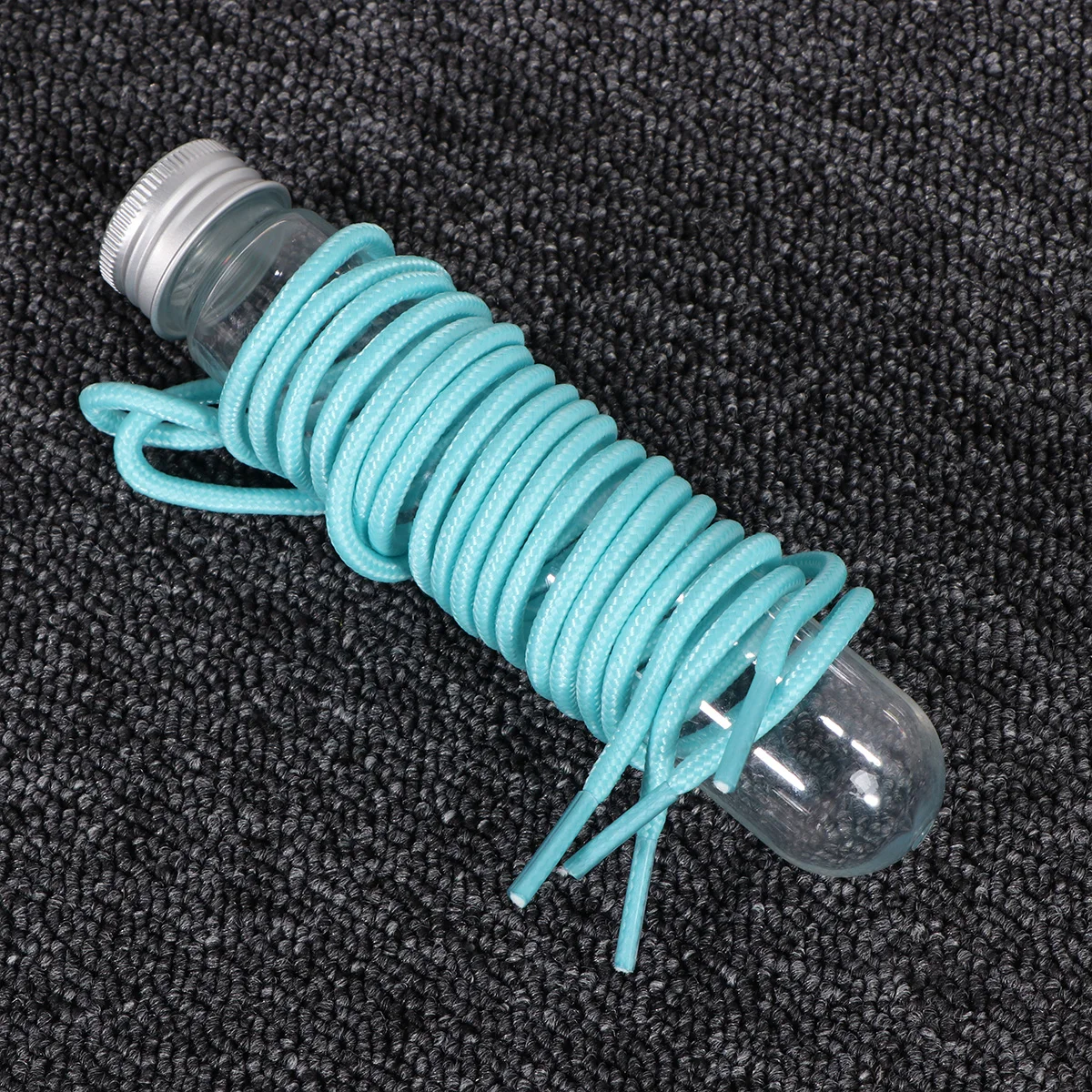 

1 Pair Reflective Luminous Shoelace Glow In The Dark Night Color Fluorescent Shoelace Shoe Laces with Plastic Tube (Dark Green)