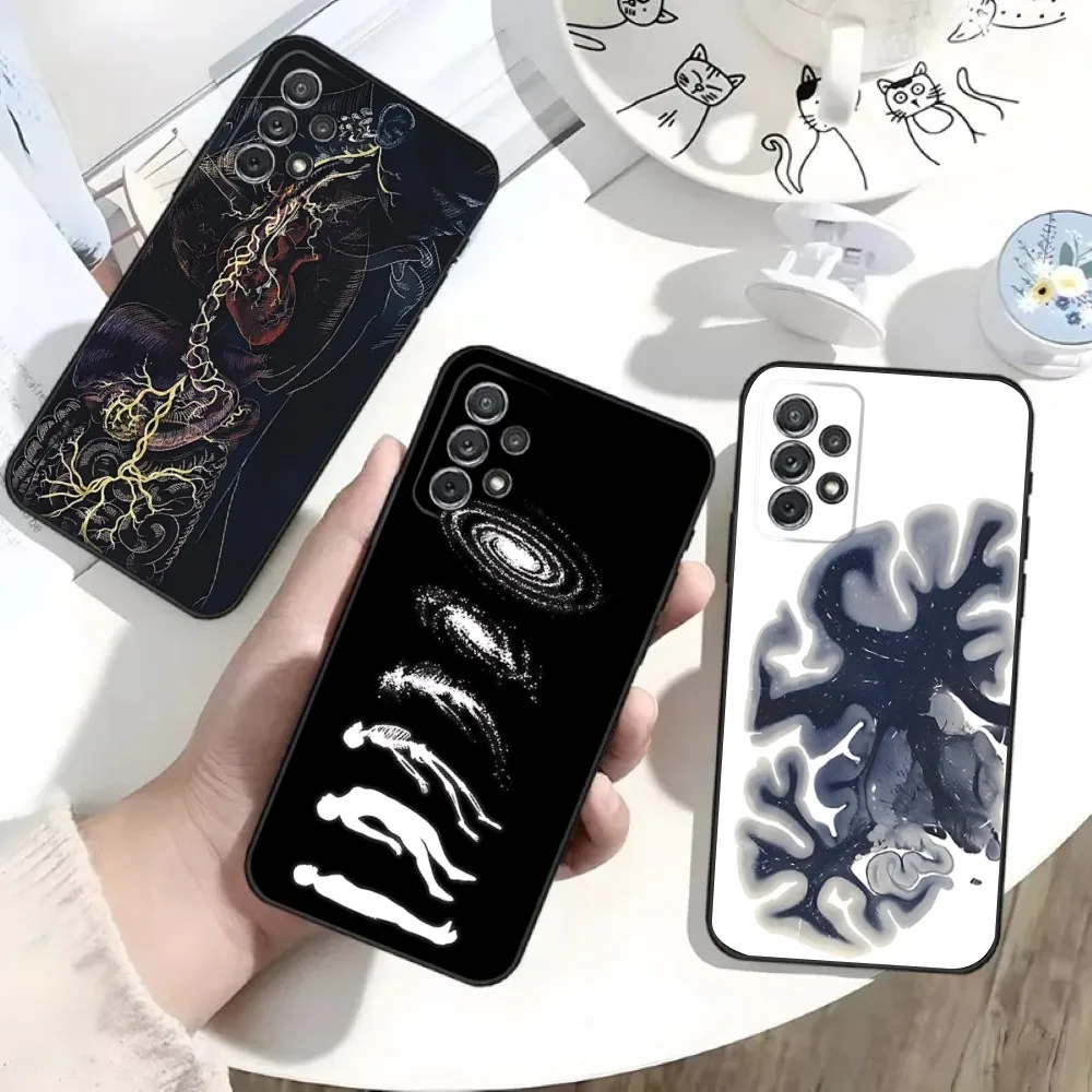 

Medical Human Anatomy Phone Case For Samsung S25,S24,S21,S22,S23,S30,Ultra,S20,Plus,Fe,Lite,Note,10 Black Soft Shell
