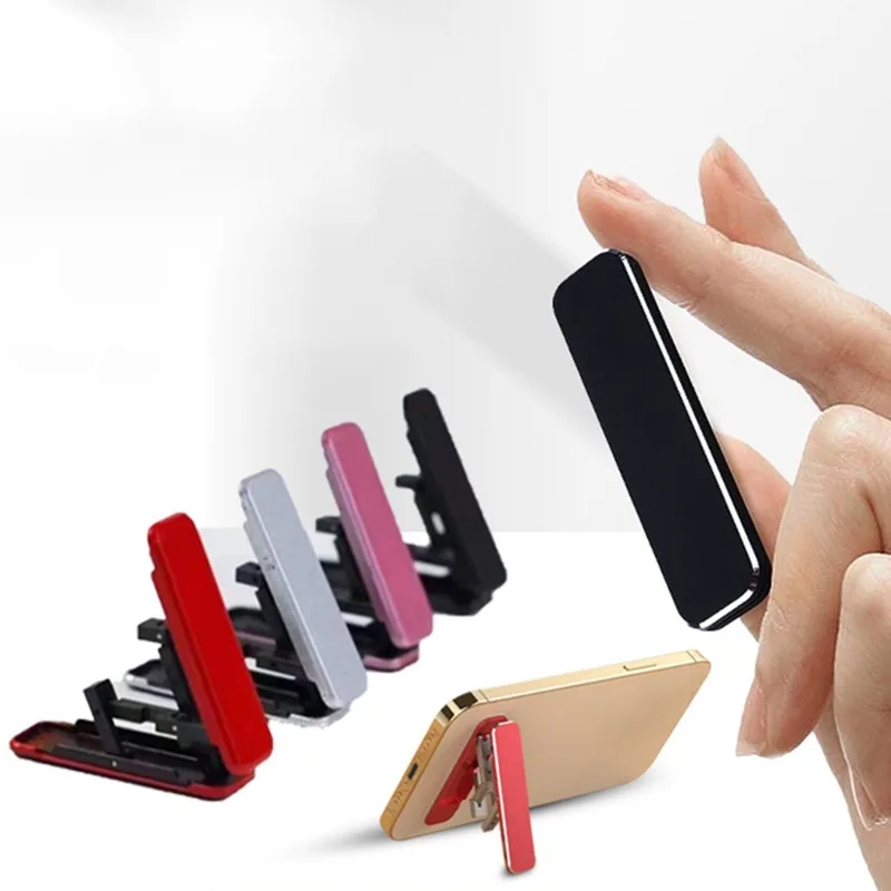 

Тонкий мини-пластиковый складной держатель для мобильного телефона, невидимая подставка для портативного телефона, кронштейн, держатель для настольного телефона-1/2 шт., новинка