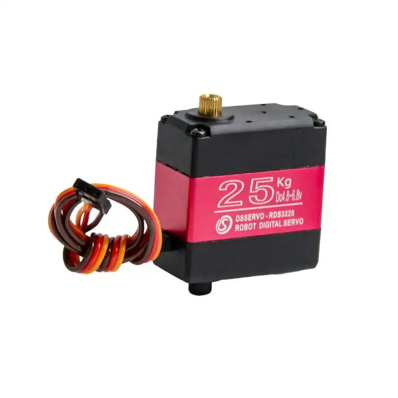 25KG RC Servo met hoog koppel RDS3225 Waterdichte digitale servo Alle metalen tandwielen voor 1:8 1:10 1:12 schaal RC auto robotarm 1/2/4PCS