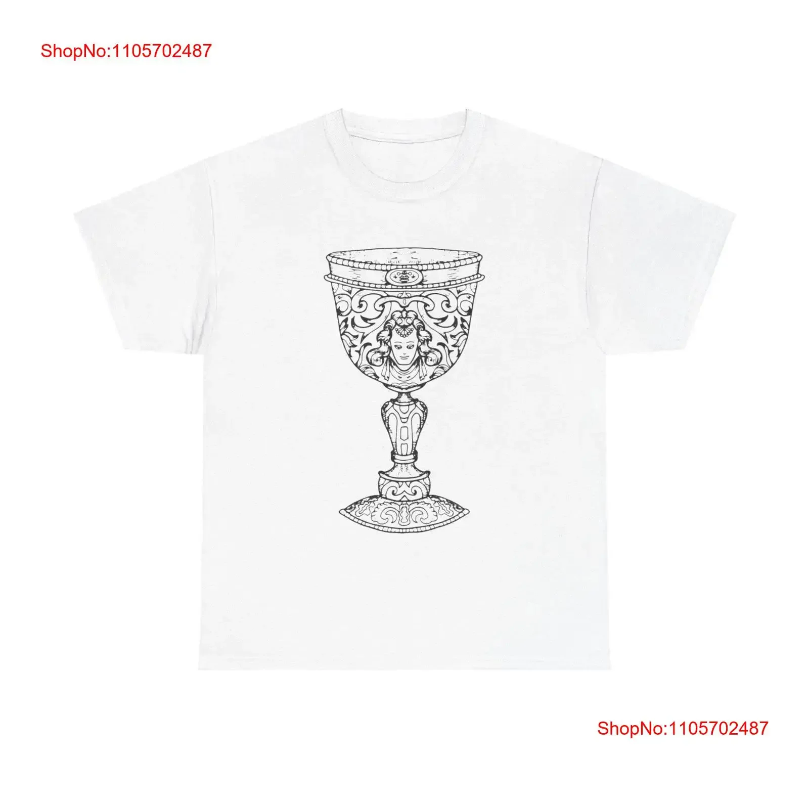 Mystic Chalice T Shirt symbolic cup fantasy esoteric occult magic halloween vintage Washed Slightly Stylish fashion