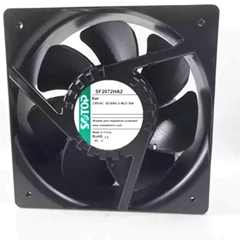 For New SOTOP Top Source SF2072HA2B AC220V 20572 0.46/0 50A Cabinet Cooling Fan