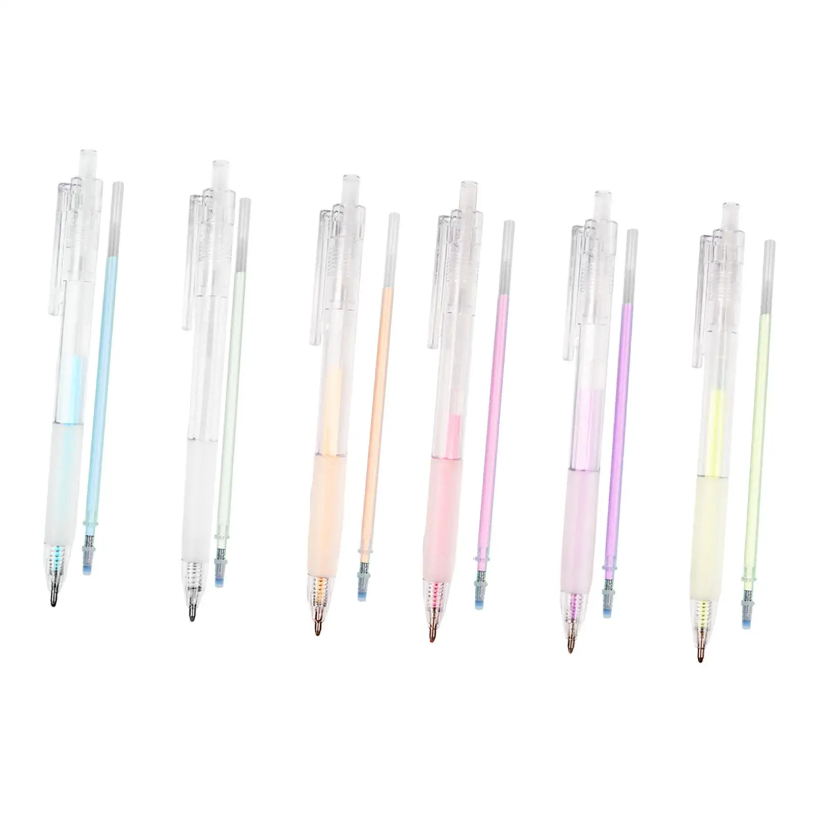 

6Pcs Dot Glue Pen with 6 Refills Journal Accessories Writing Smoothly Stationery Comfortable Butterfly Press Pen for Collages