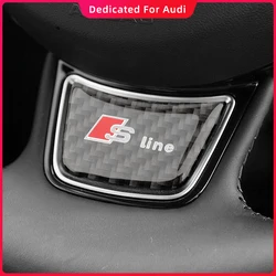 Auto Steering Wheel Sticker for Audi Sline RS S3 A7 A1 A5 A4 A3 B7 Q7 TT A6 Q5 B8 Q3 80 R8 A8 C7 B5 Q2 Accessories Car Styling