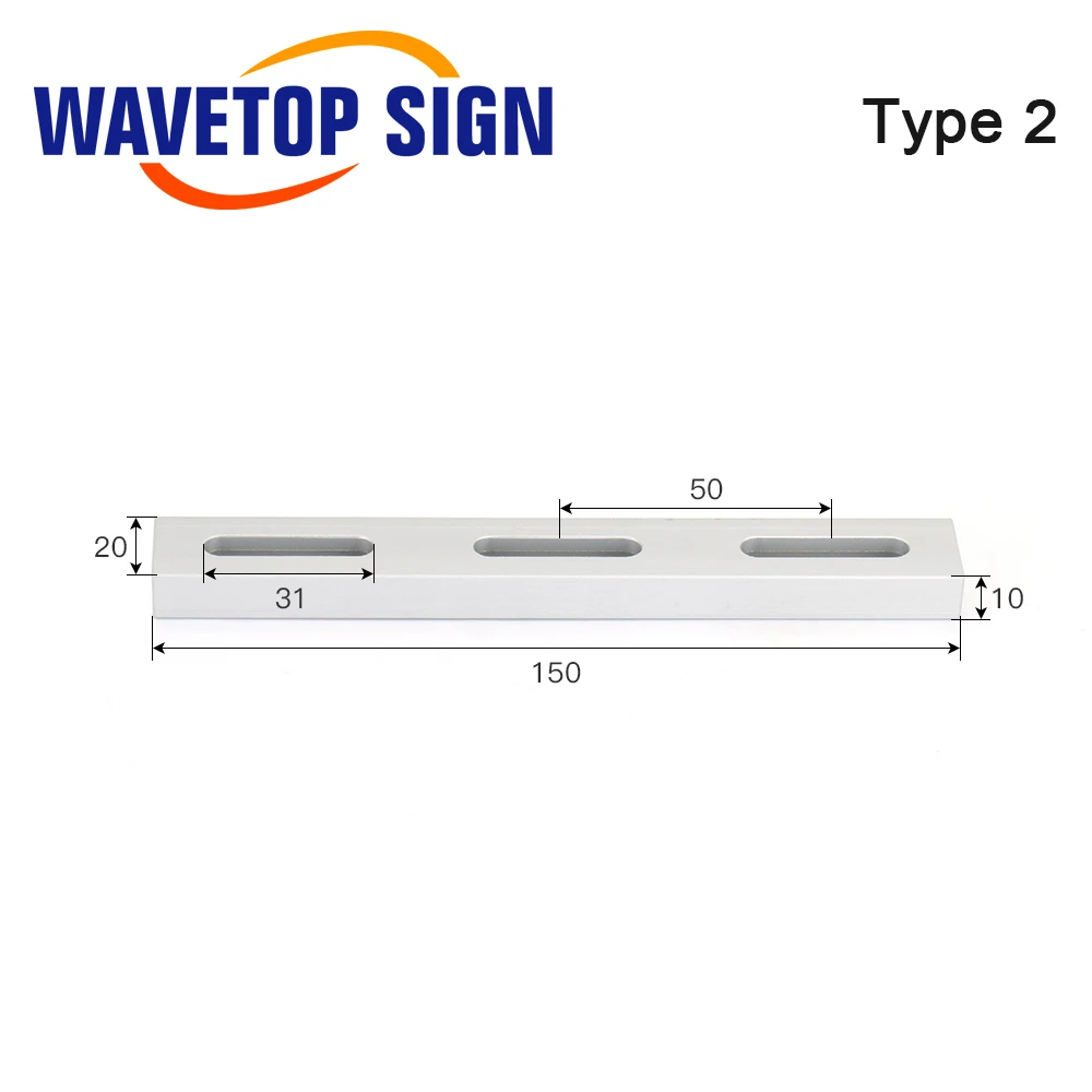 Imagem -03 - Wavetopsign Peças Lote Worktable Barra de Posicionamento com Parafuso de Posicionamento para Faça Você Mesmo Fibra & Co2 Marcação a Laser e Máquina de Gravura