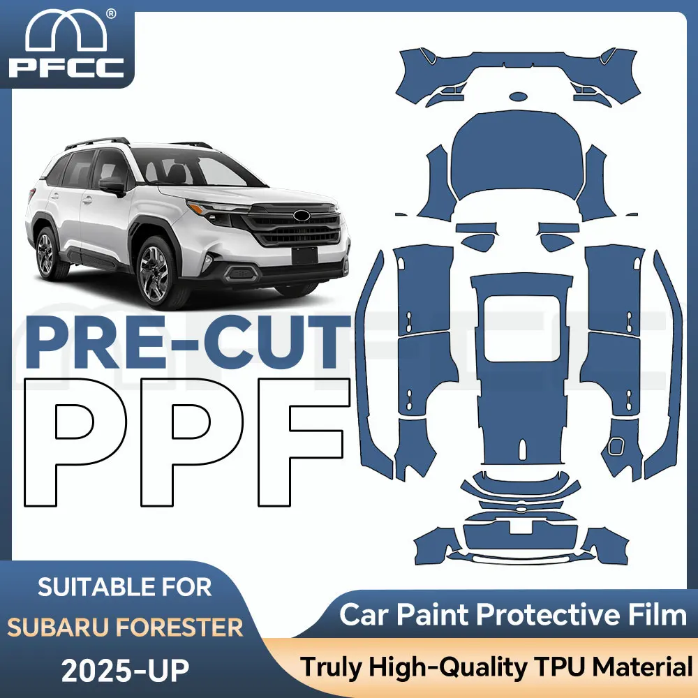 

TPU Pre Cut Sticker For Subaru Forester 2025-UP PPF Transparent Clear Kit Car Paint Protection Film Styling Body Accessories ﻿