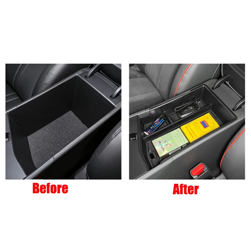 New Car Interior Organizer Storage Box Console Wireless Pad Slot Mat For Hyundai Sonata DN8 2024+