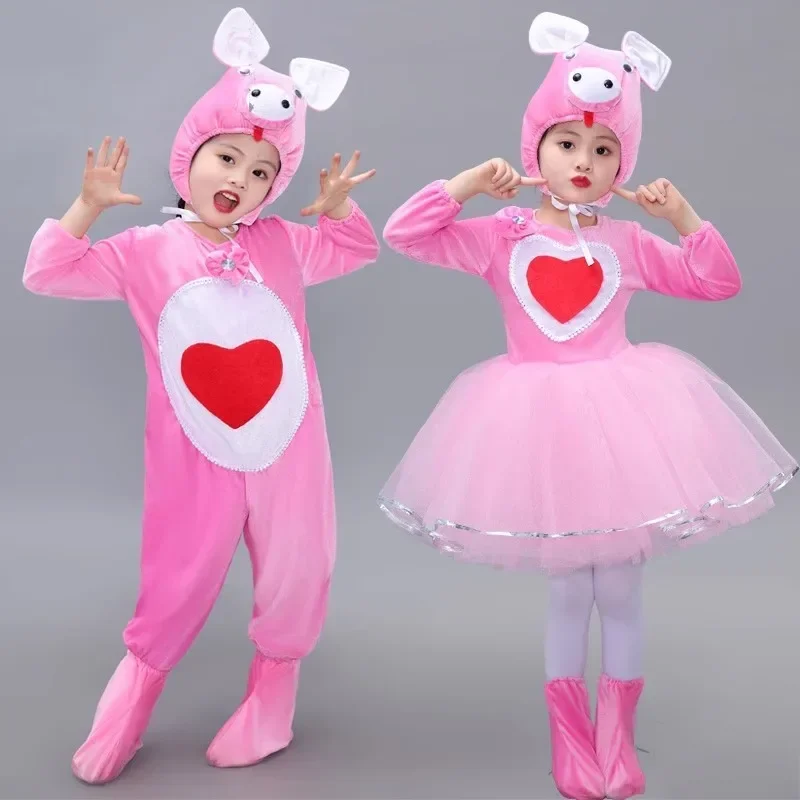 

Pigs Animal Costume Kids Girl Pink Piggy Fancy Dress Pigs Child Costume Halloween Cosplay Party Costume Kids Stage Performance