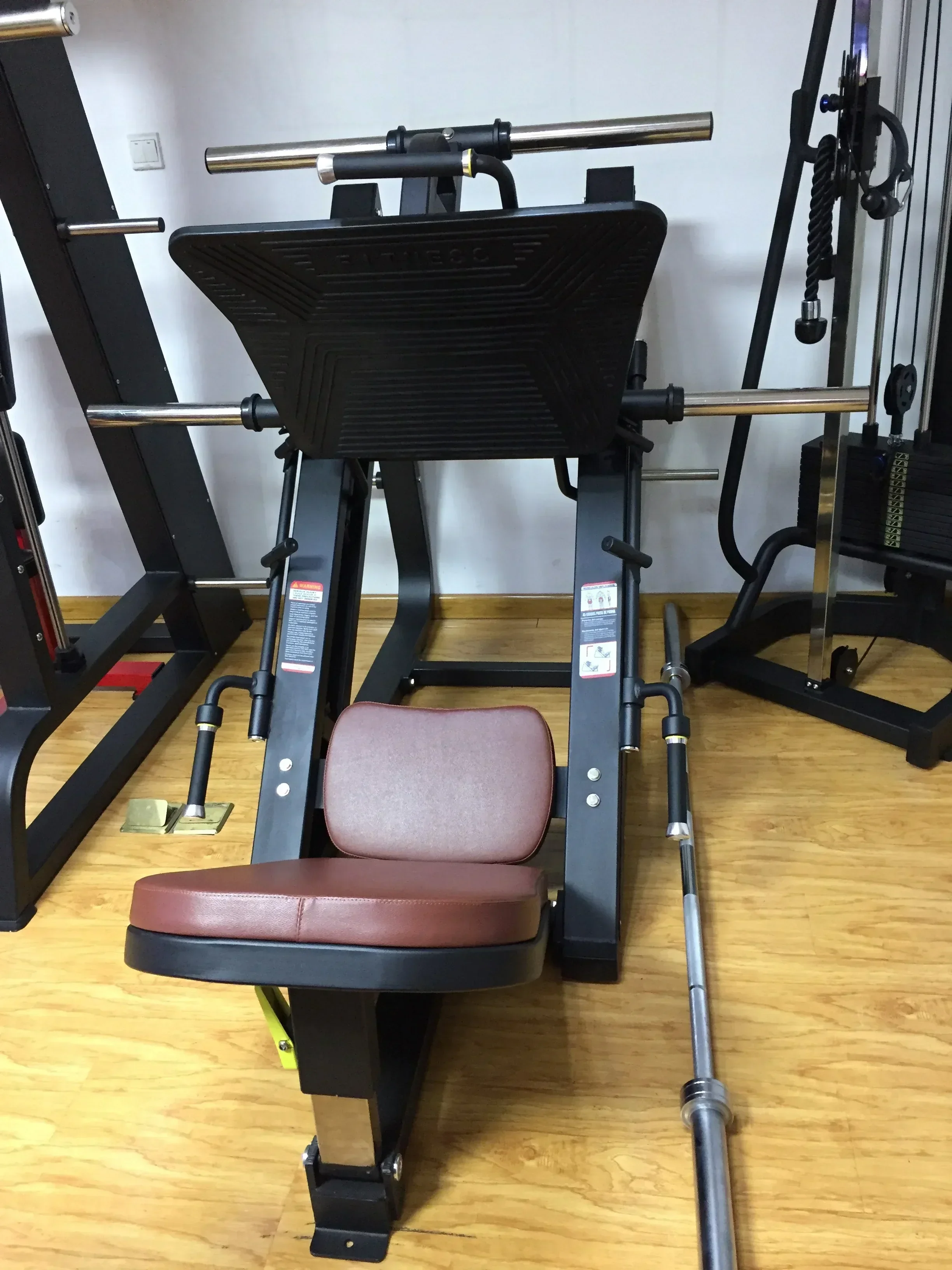 Máquina de Leg Press Vertical 45 Graus para Exercícios de Fitness, Equipamento de Ginástica Multi Plate Load, Fornecimento Especial Transfronteiriço