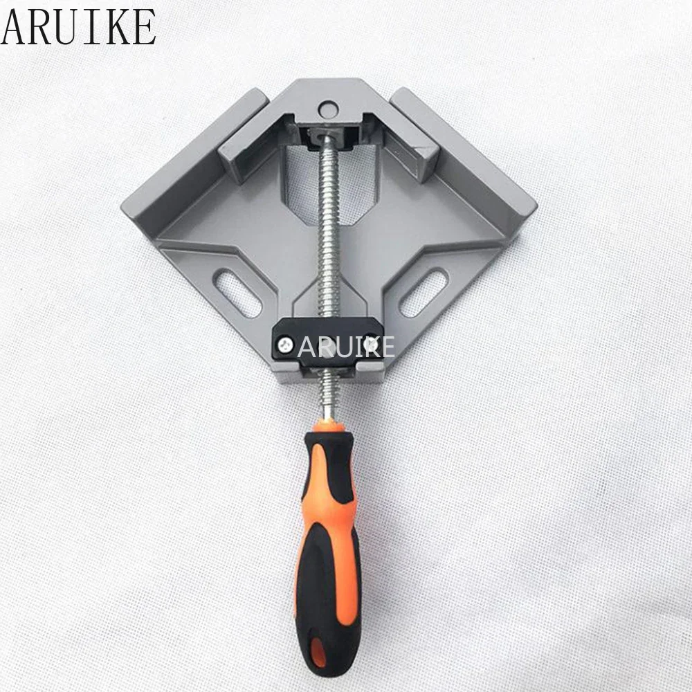 

1 шт., 90 градусов, прямоугольный зажим, зажим, инструмент с одной ручкой, угловая папка из алюминиевого сплава для деревообработки