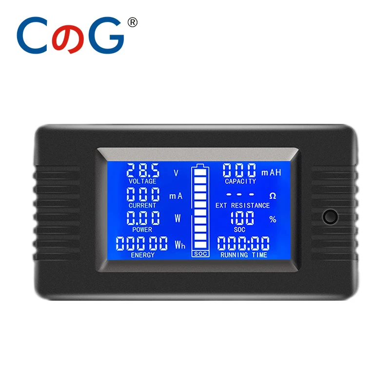 CG DC digitale meter 10A 50A 100A 200A 300A 9-in-1 voltmeter ampèremeter 0-200V LCD-scherm multifunctionele monitormeter met shunt