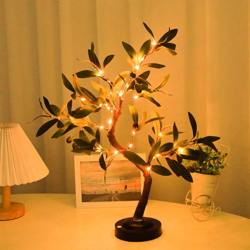 Luci a LED per albero, lampada decorativa per atmosfera, per interni, soggiorno, camera da letto, negozio, ufficio, decorazione domestica