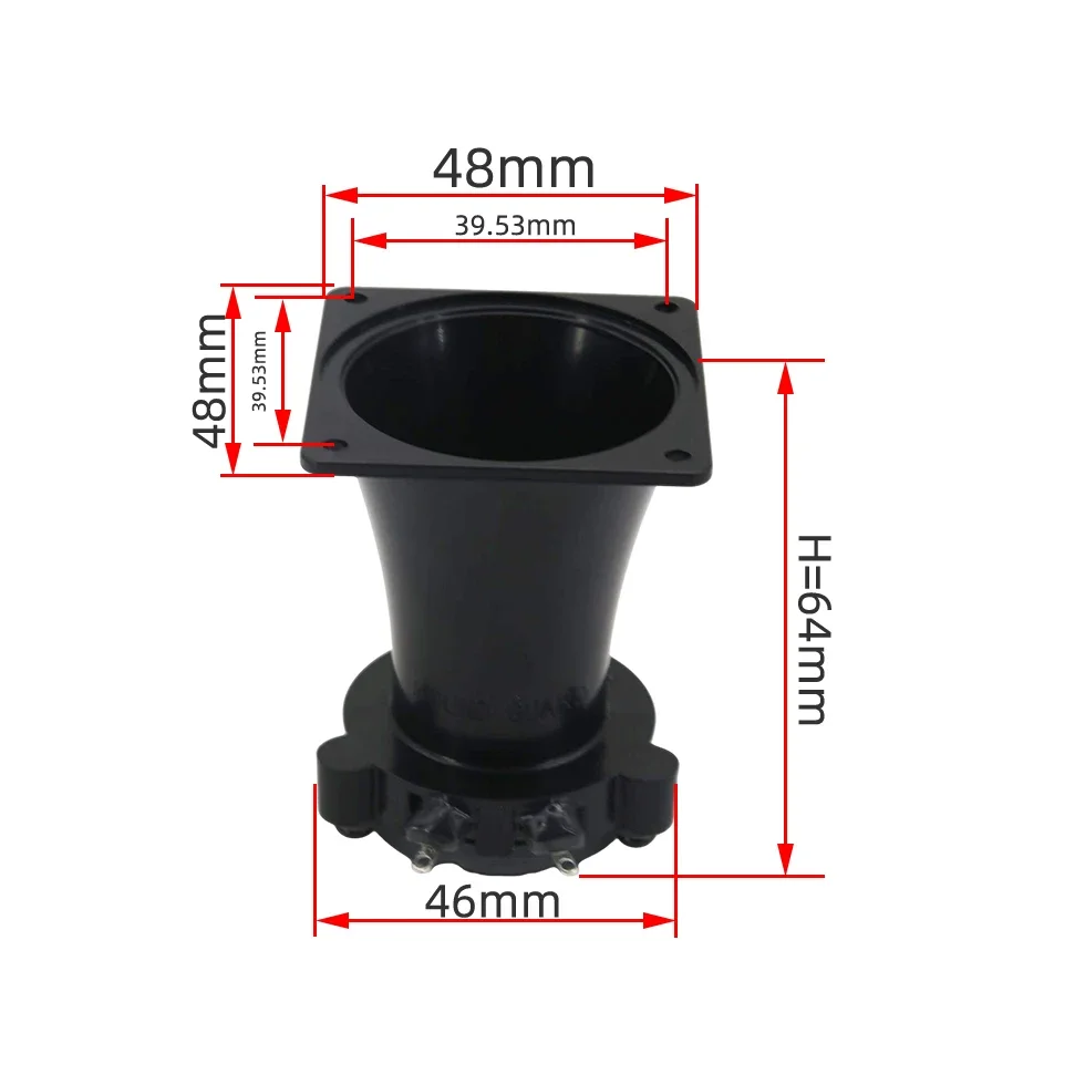 GHXAMP 15W High-SPL Loudspeaker Resin Diaphragm, 115dB Broadcast Megaphone Waterproof 25Core One