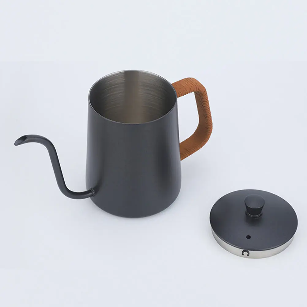 

H Pour Coffee Pot Drip Portable Kettle Stainless Steel Household Water Teapot Camping Gear Slow Life Enjoyment