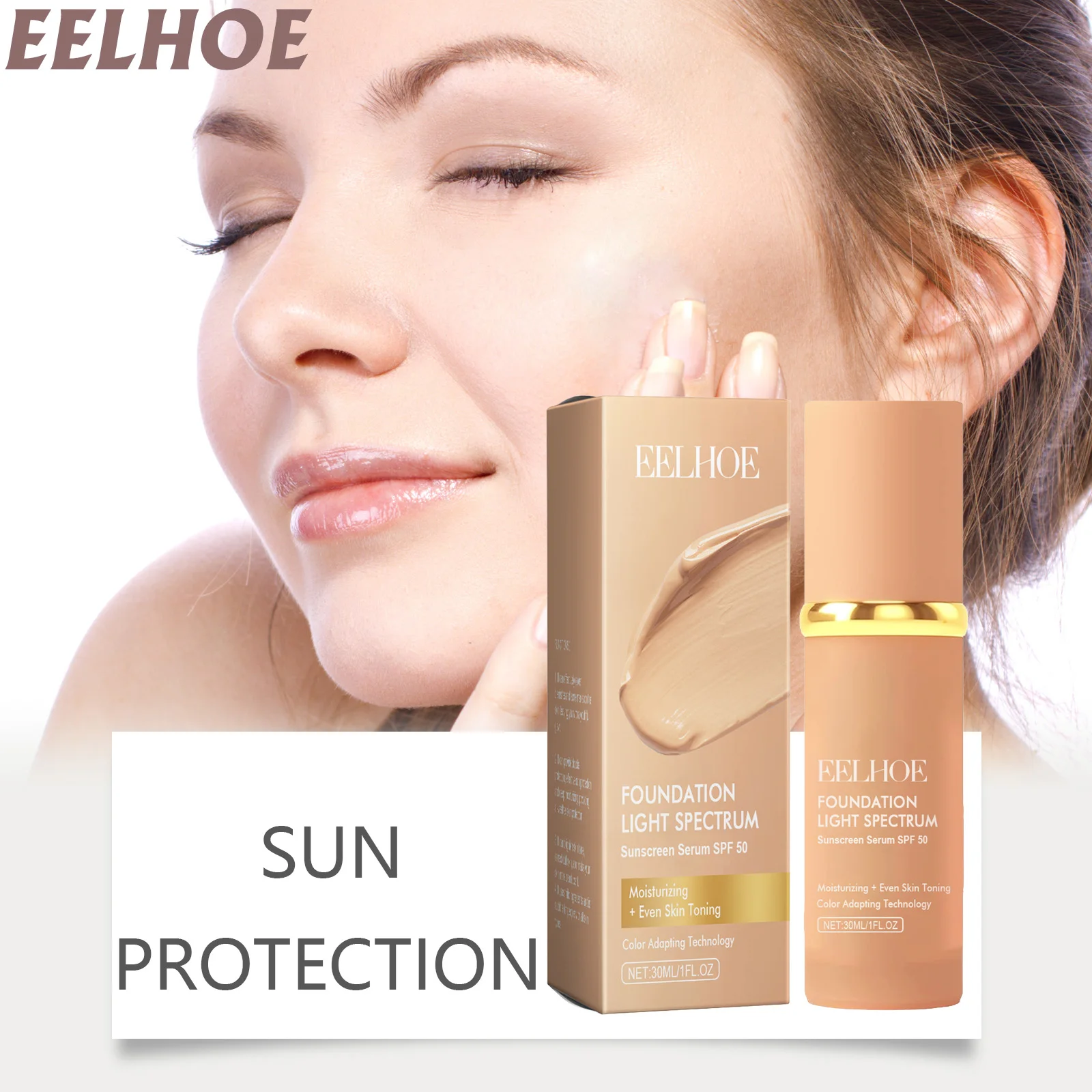 

Sunscreen Concealer Effectively Cover Blemishes Mild Sun Protection Brighten Skin Tone Concealer Moisturizing Liquid Foundation