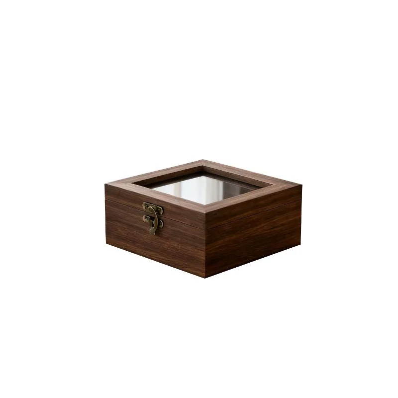

Storage box, retro solid wood crystal bracelet jewelry box.