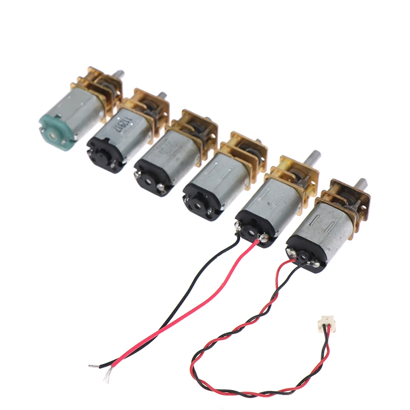 Mini N20 DC 3V-6V Micro Metal Gear Motor With Gearwheel DC Motors 60RPM Slow Speed Full Metal Gearbox Reducer DIY Toy Robot ﻿