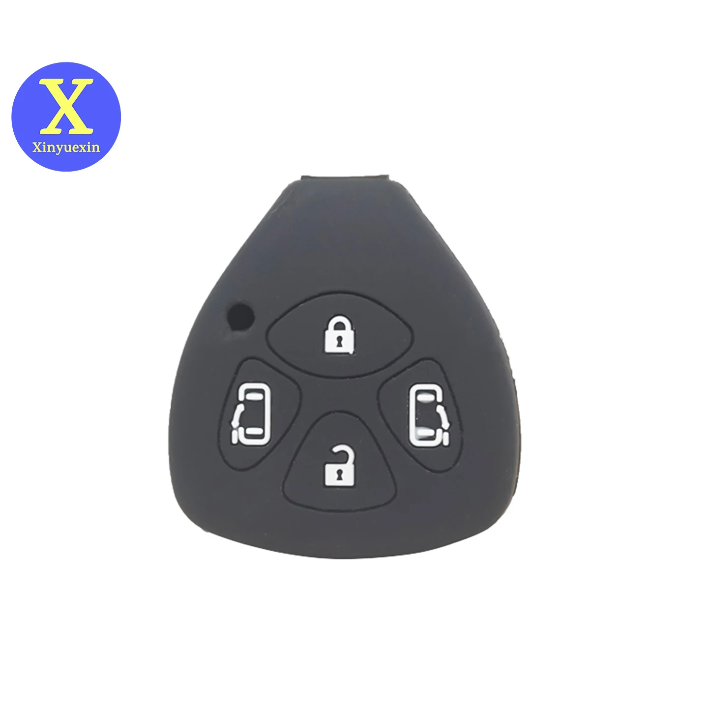 

Xinyuexin 4-кнопочный силиконовый чехол для ключей для Toyota Camry Corolla Avalon Venza 2007-2012 защита чехла для дистанционного ключа 2 шт./лот