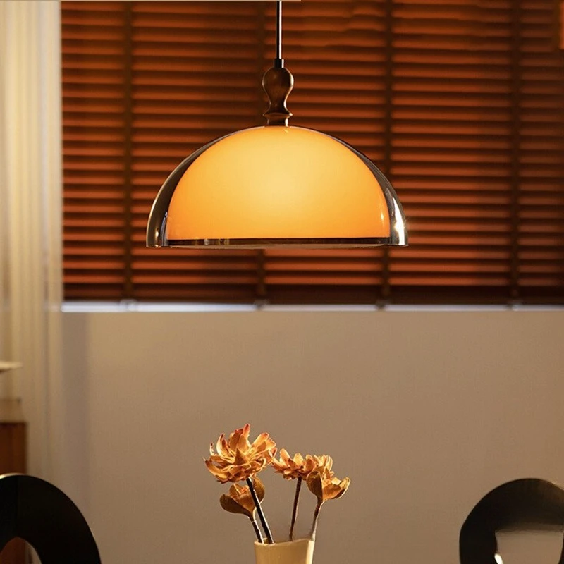 

Medieval restaurant chandelier retro wabi wind table light French round table light Nanyang wind island bar