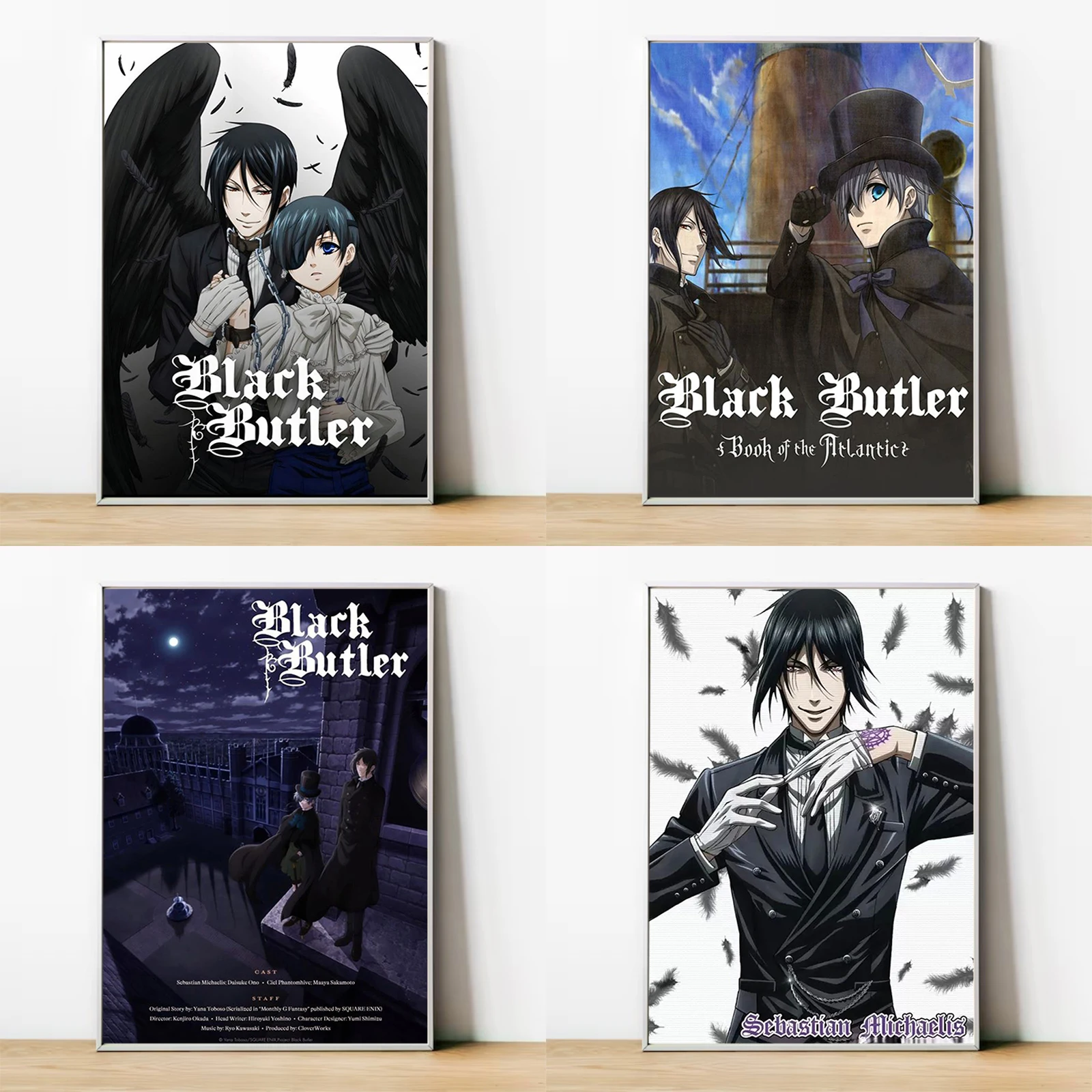 Posters on the Wall Decor Canvas Painting Anime Black Butler Poster Decorative Pictures for Living Room Tableau Decoration Mural