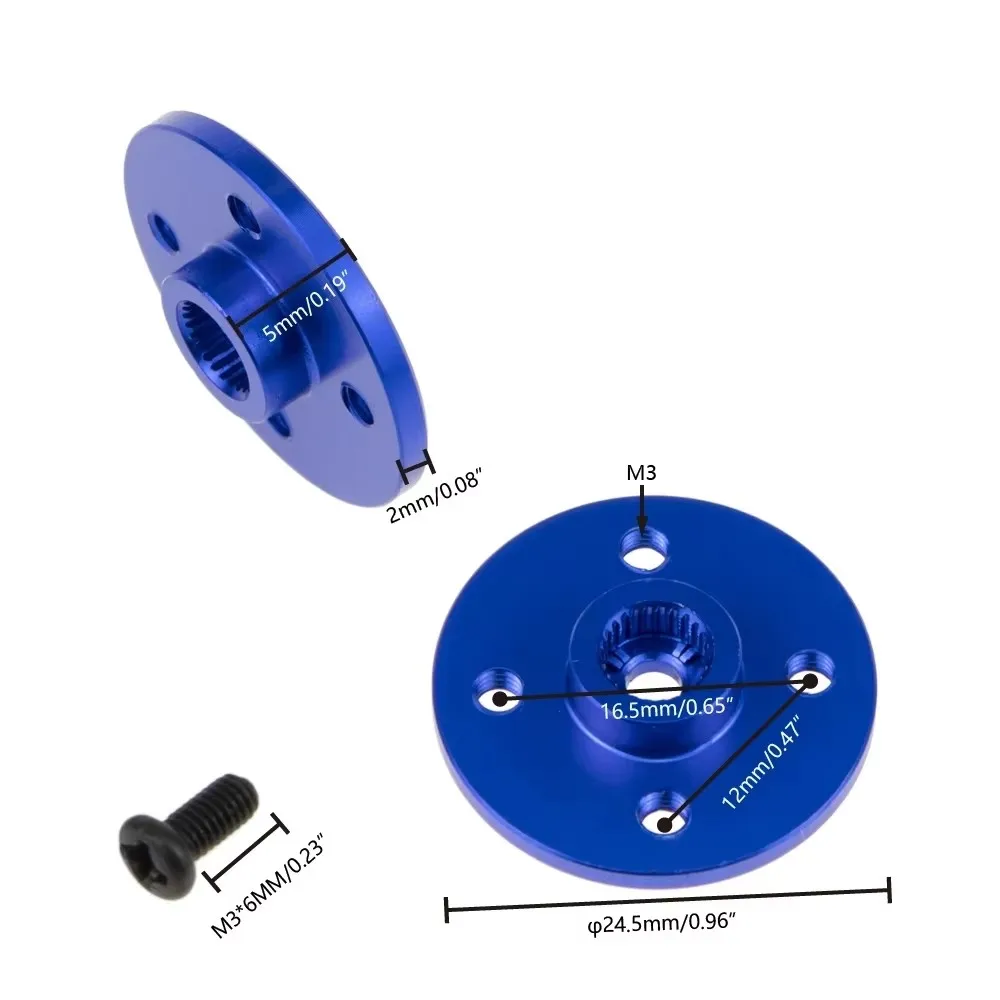 25T kleine Scheibe Standard 25T Universal Metall Servoscheibe für Roboter MG995 MG996 speziell, für RC Roboter Auto Flugzeug Hop-up Teile