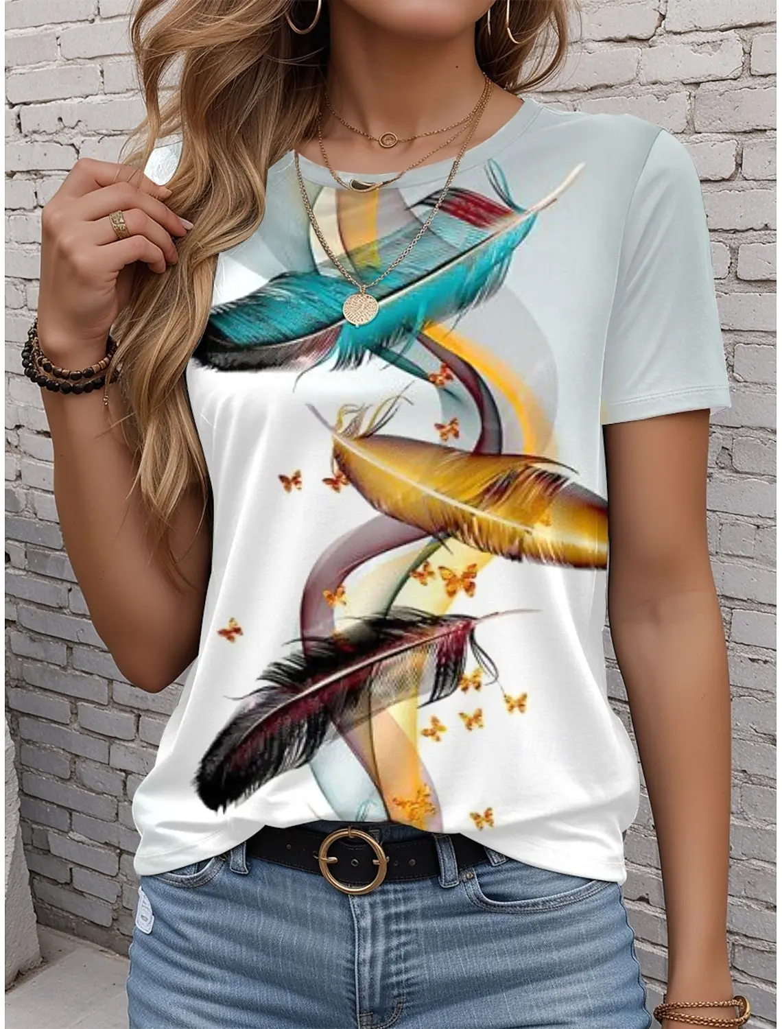 

Рождественская женская футболка с милым лосем и снеговиком, футболка большого размера с 3D принтом, новая модная женская одежда Санта-Клауса, женские топы, футболки