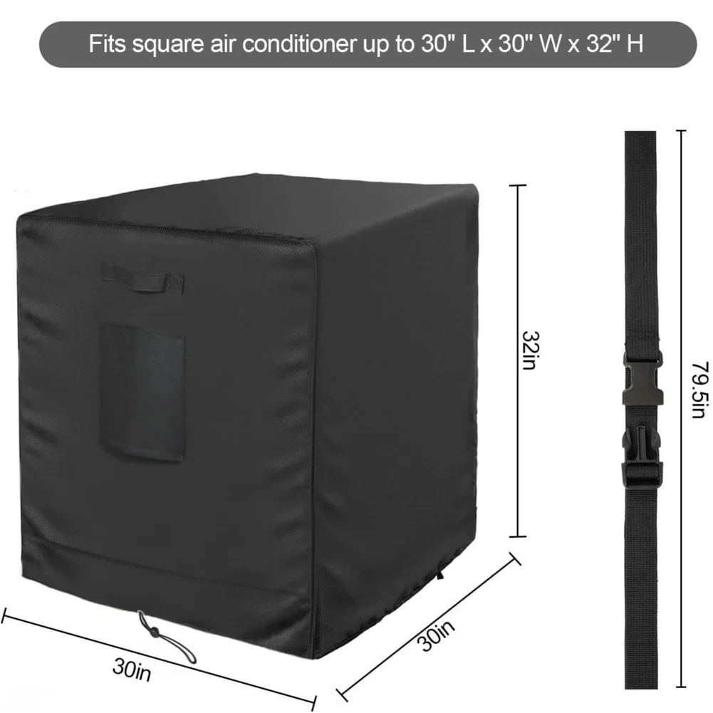

Outdoor Cover Waterproof Dustproof Square Unit Protector For Patio Waterproof Air Conditioner Cover Windproof And Rainproof