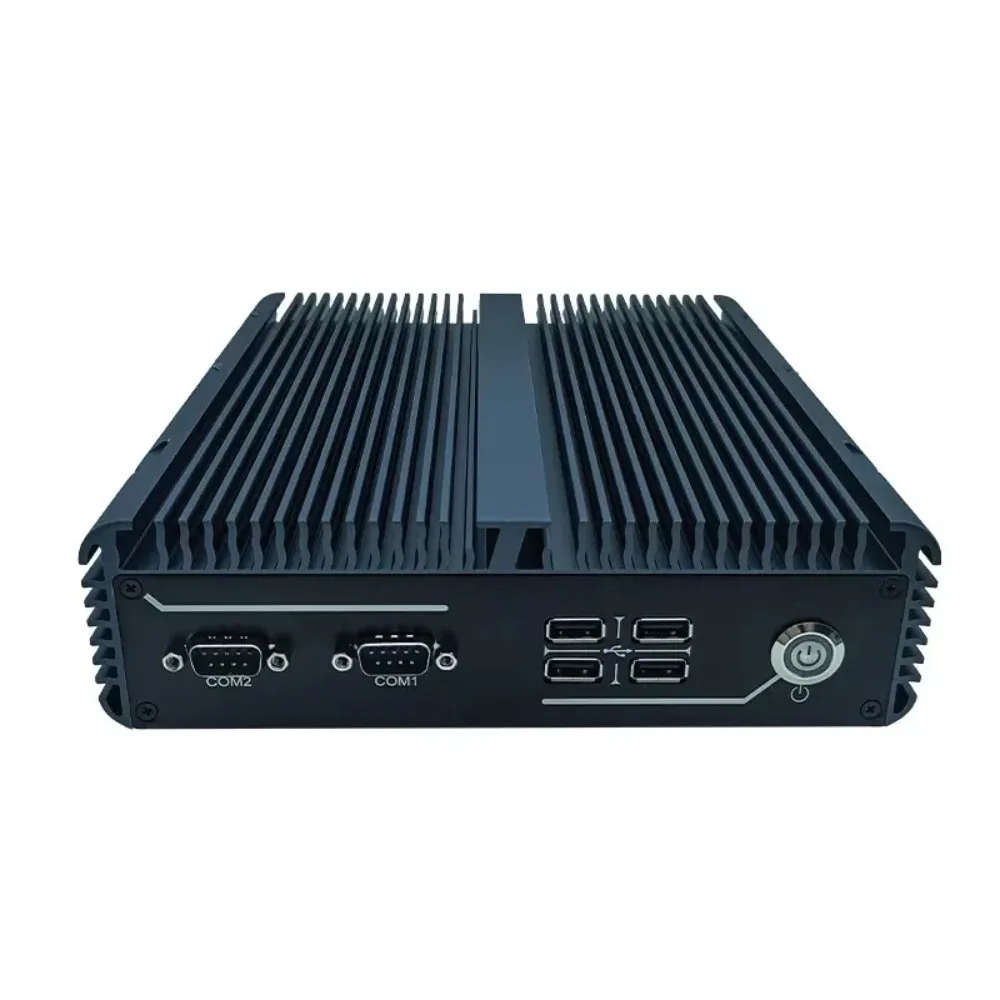 Fanless mini desktop with i5-6300U Core N100 dual LAN ports for Win 11 industrial computers