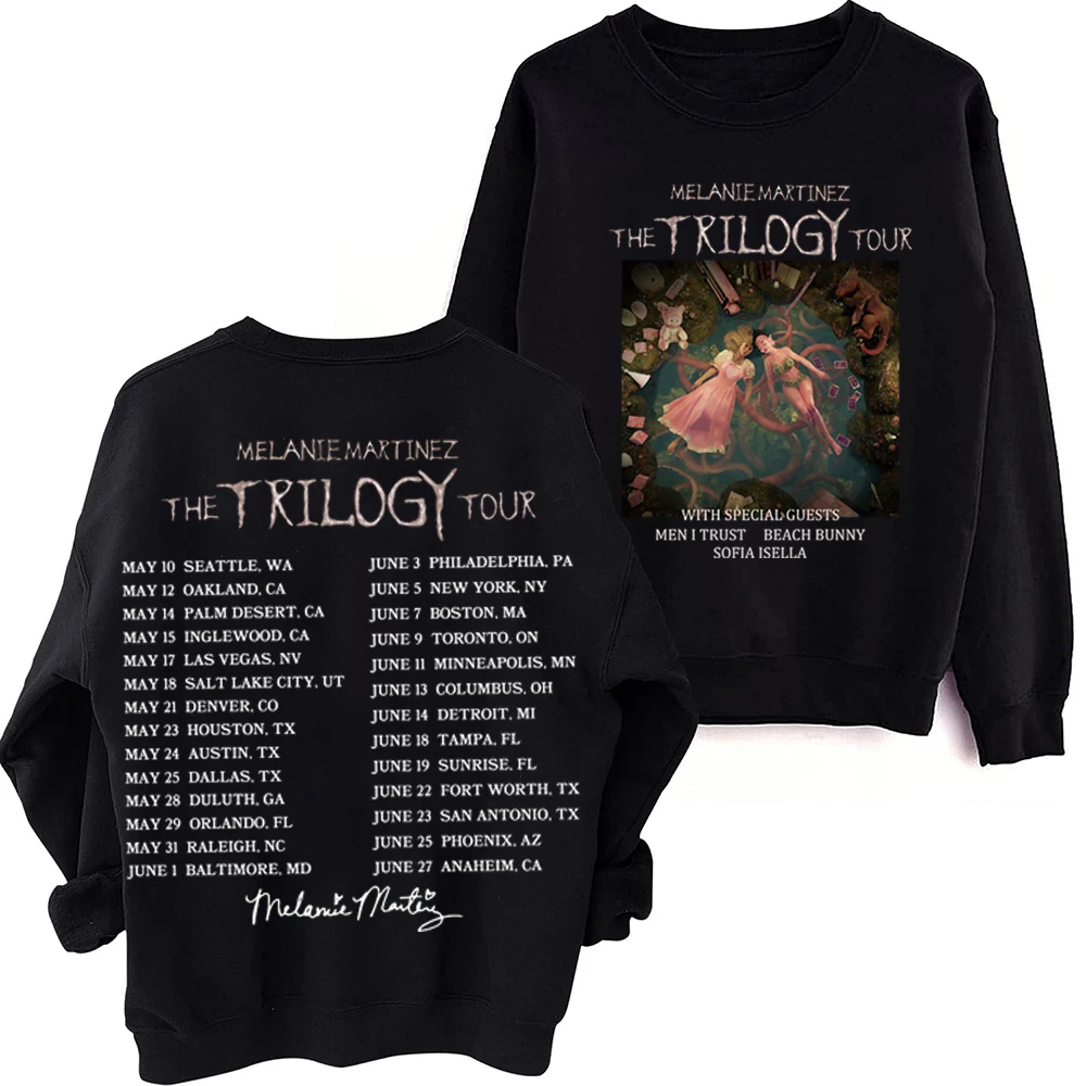 

The Trilogy Tour 2024 Melanie Martinez Portals Tracklist Music Hoodie Y2K Oversized Autumn Sweatshirts Hoodies Unisex (Us Size)