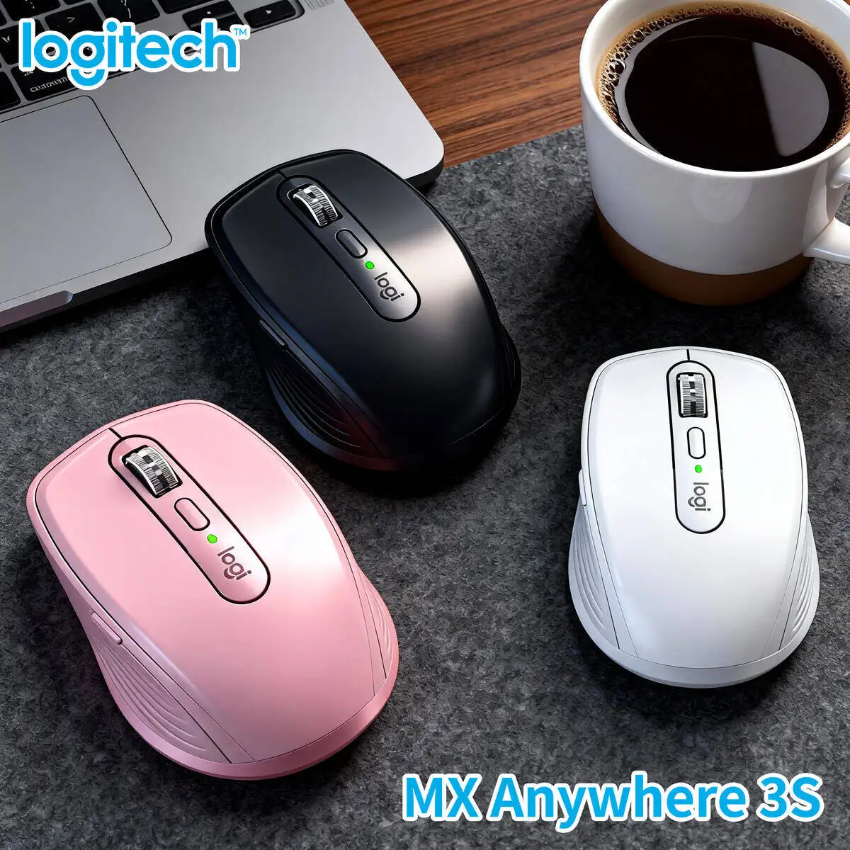 

Logitech MX Anywhere 3S High Precision Wireless Mouse for Graphic Design PC Mac