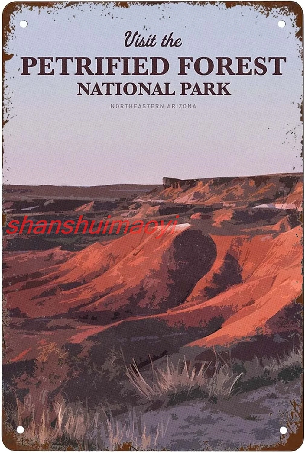 Funny Visit The Petrified Forest National Park Signs Wall Decor Vintage Metal Tin Sign Art Poster Fun Office Kitchen Cafe M sign