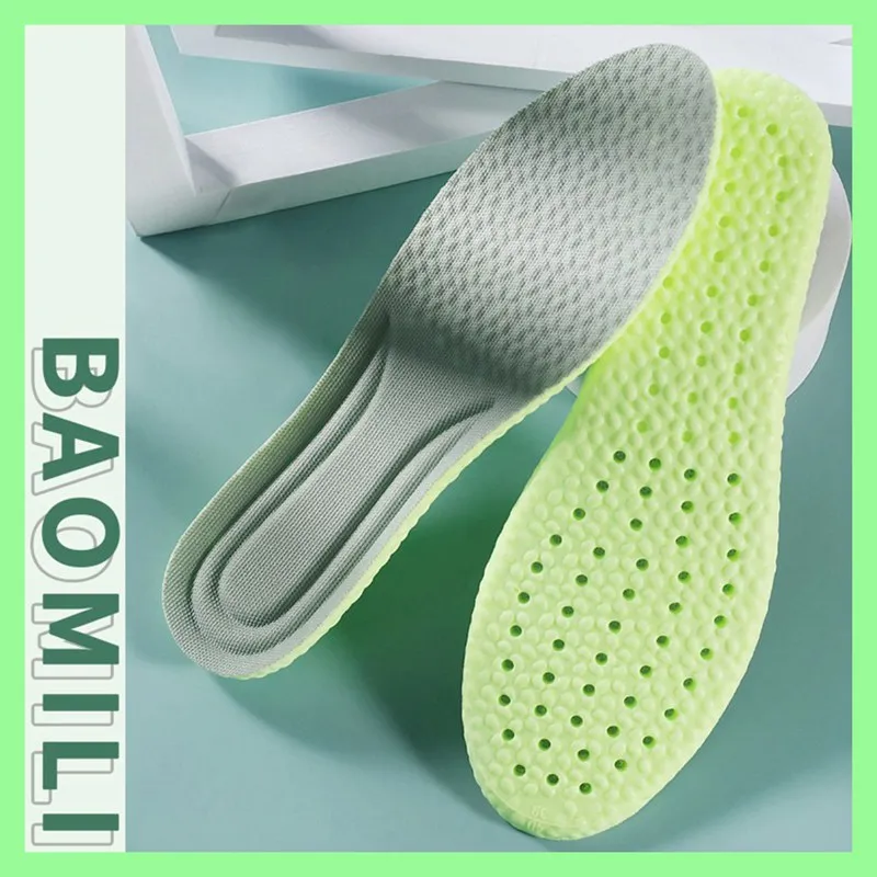 1Piar Sports Shoes Insoles Comfort Running Shock absorbing Insoles for Feet Men Woman Shoe Sole Damping Templates 35-46