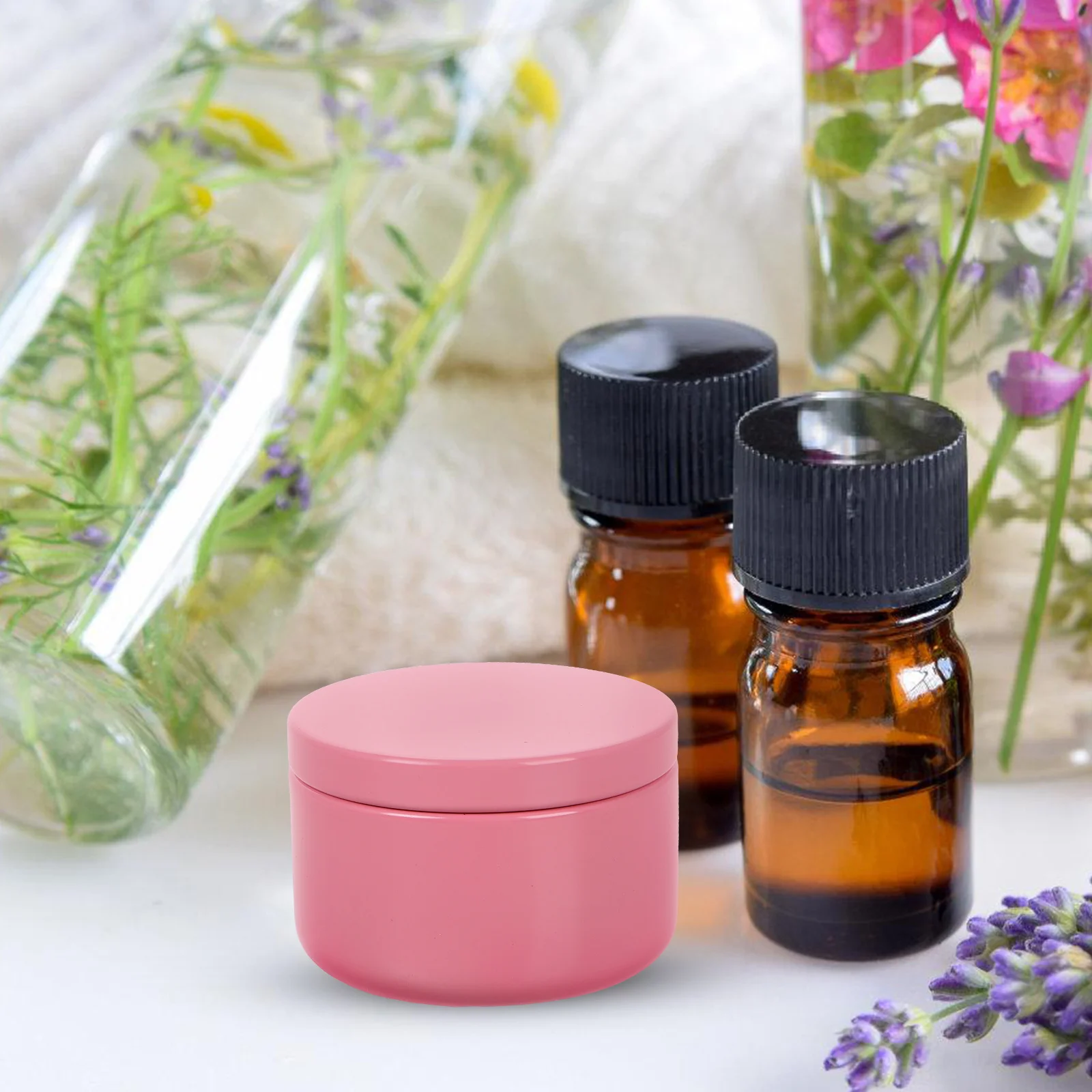 

8 Pcs Essential Oil Cans Sealed Jars Lids DIY Fragrance Storage Containers Reusable Aromatherapy Bottles Skincare Tools