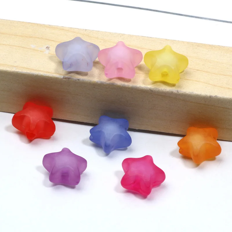 الخرز الفضفاض غير المستقر لصنع المجوهرات ، هدايا تصنعها بنفسك ، أساور ، أقراط ، سلاسل مفاتيح ، نجمة ، ألوان مختلطة ، 11: 50 أكريليك