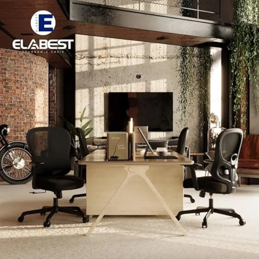 Ergonomic Office Chair,Home Office Chair with Mesh Back,Multi-function Lumbar Support,Built-in Springs Seat,Executive Task Chair