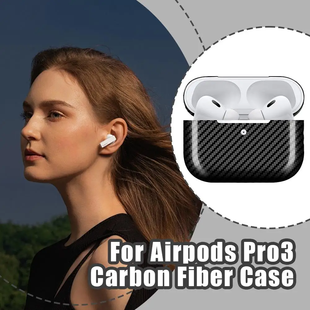 

Anti Collision AirPods Pro3 Dedicated Carbon Fiber Magnetic Protective Case Hard Shell Structure Anti Drop Accessories