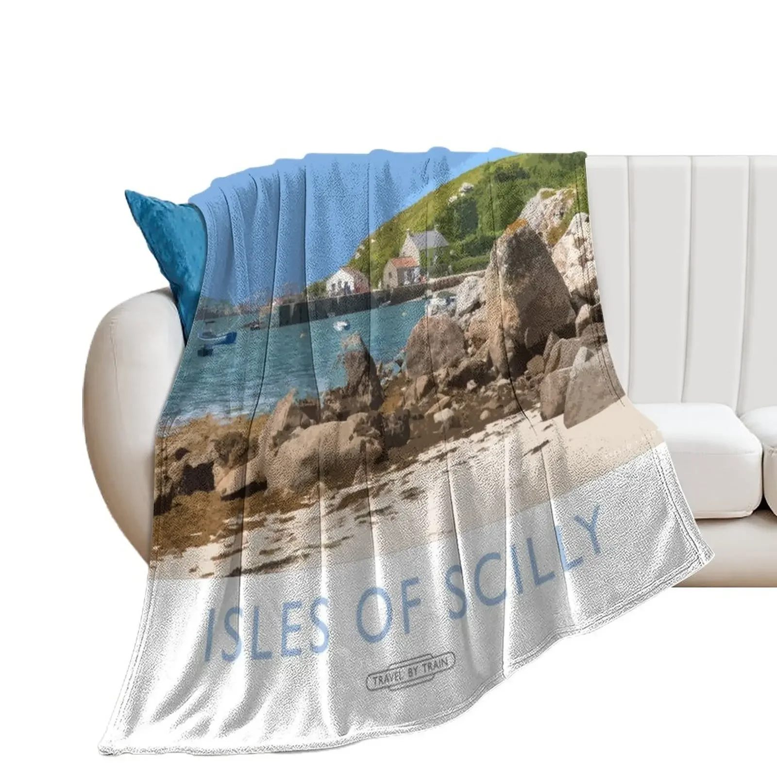 

Isles of Scilly Throw Blanket Designers Luxury Thicken sofa bed Beach Blankets