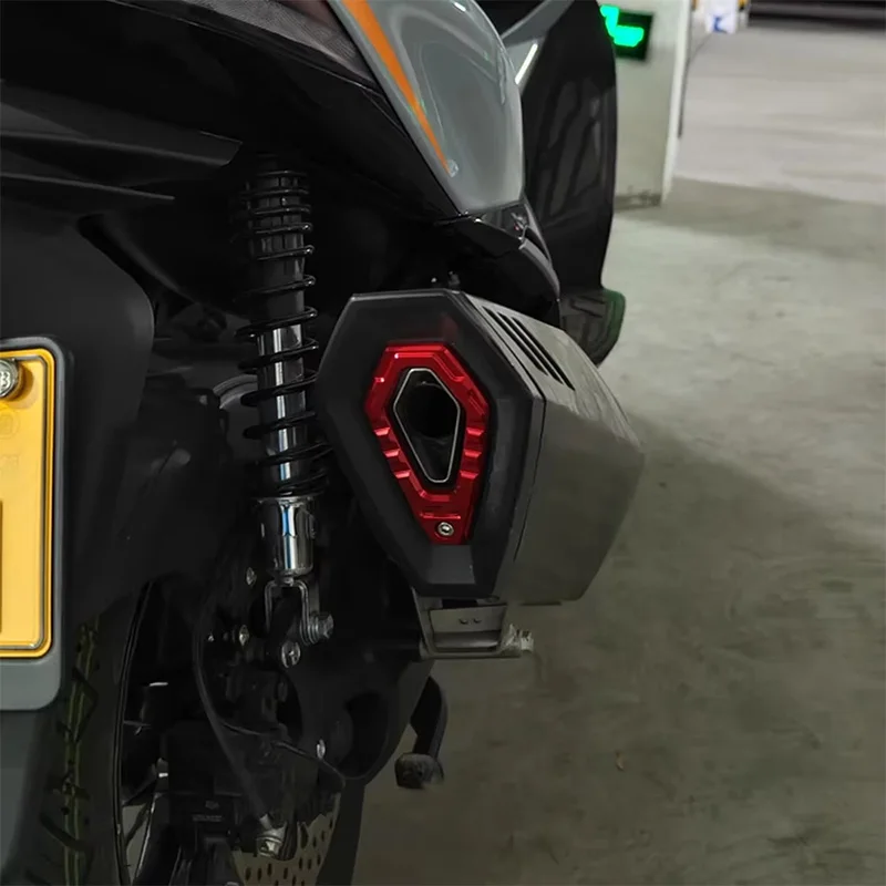 Motorcycle Modified Exhaust Protective Cover For Zontes 368G 368E 368D 368M 368K Metal Guard Exhaust Pipe Tail Decorative Cover
