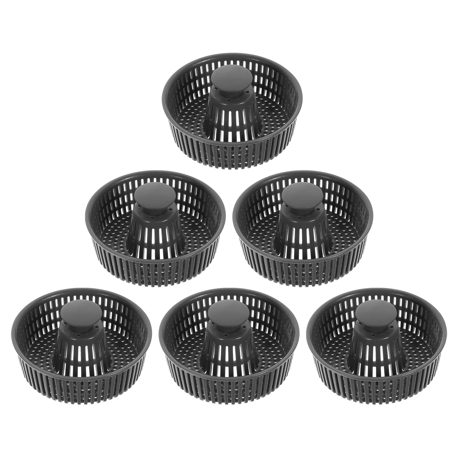 

6Pcs Plastic Sink Drain Strainer Basket Kitchen Filter Anti-Clogging Easy Install Stylish Modern Design Kitchen Sink Basket