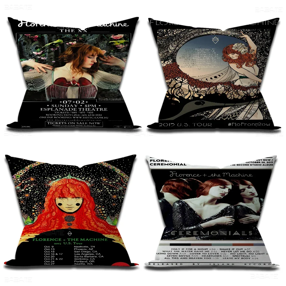 مغني البوب فلورنسا وآلة سادات الفراش المنزلي وسادة للديكور غطاء الزفاف كيس وسادة فائق النعومة #6