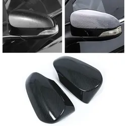 For Toyota Corolla 2014-2018 Car Rearview Side Mirror Cover Wing Cap Exterior Sticker Door Rear View Case Trim Carbon Fiber Look