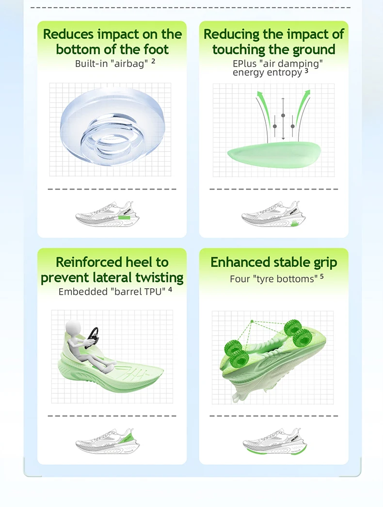 ONEMIX 23613 Herren Damen Sommer Leichte Atmungsaktive Laufschuhe Stoßdämpfend Dicke Sohle Hohe Rückfederung Verschleißfeste Sport-Sneaker – Detail 8